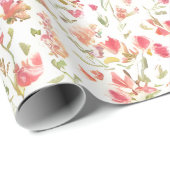 Floral Pattern Snapdragon-Blume Geschenkpapier (Rolleneckpunkt)