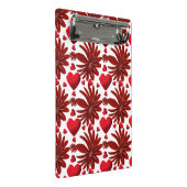 Floral pattern  throw blanket mini klemmbrett (Schrägansicht)