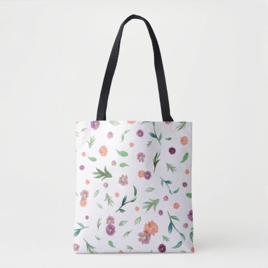 Floral Pattern Tote Bag - Stilvolle Tasche des All (Vorderseite)