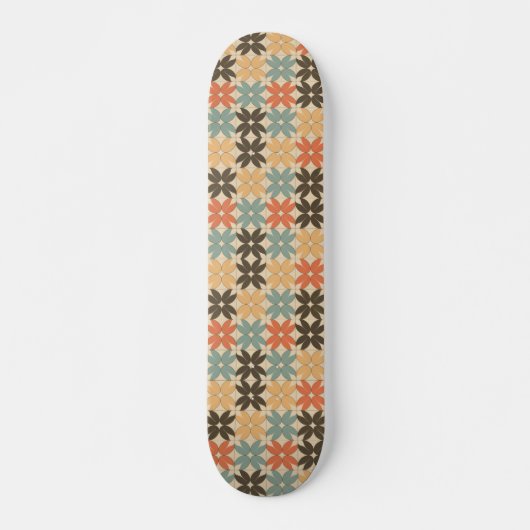 Floral Pattern - Vintage Blossom Skateboard (Vorne)