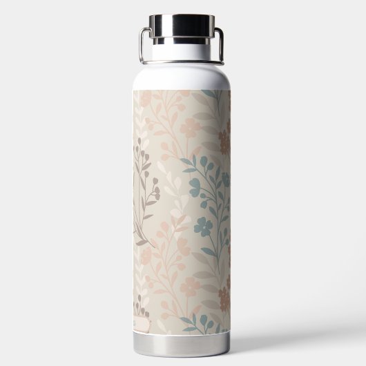 Floral Pattern Wasserflasche Trinkflasche (Rückseite)