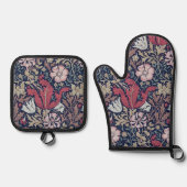 Floral Pattern, William Morris Ofenhandschuh & Topflappen-Set (Vorderseite)