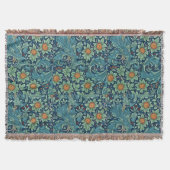 Floral Pattern William Morris Red Yellow Blue Gree Decke (Vorderseite)