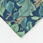 Floral Pattern William Morris Red Yellow Blue Gree Fleecedecke (Ecke)
