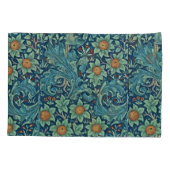 Floral Pattern William Morris Red Yellow Blue Gree Kissenbezug (Rückseite-Links)