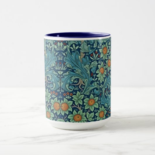 Floral Pattern William Morris Red Yellow Blue Gree Tasse (Zentrum)
