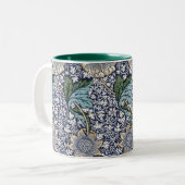 Floral Pattern - William Morris Zweifarbige Tasse (Vorderseite Links)