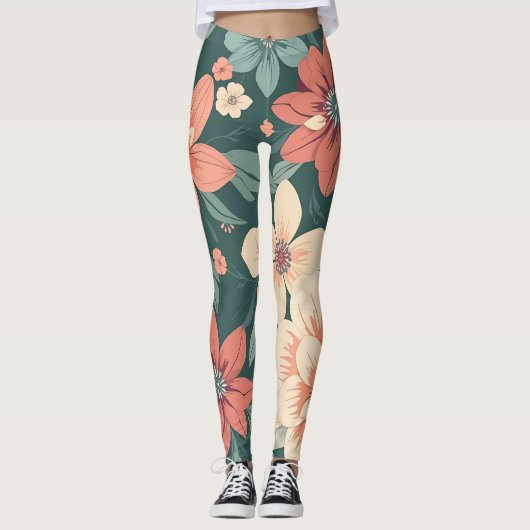 Floral Patterned Legging Leggings (Vorderseite)