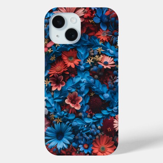 Floral Peace Sign Phone Case (Rückseite)