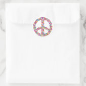 Floral Peace Sign Stickers (Tasche)