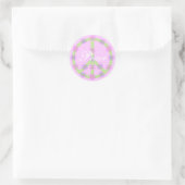 Floral Peace Sign Stickers (Tasche)
