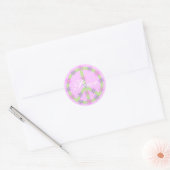 Floral Peace Sign Stickers (Umschlag)