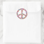 Floral Peace Sign Stickers (Tasche)