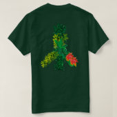 Floral Peace Sign T - Shirt (Design Rückseite)