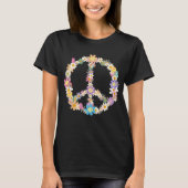 Floral Peace Sign T-Shirt (Vorderseite)