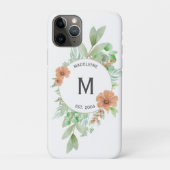 "Floral Peach" - Personalisiert CaseMate iPhone Ca Case-Mate iPhone Hülle (Rückseite)