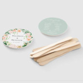 floral peach + wedding foliage fächer (Non-assembled)