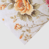 Floral Peacock Decoupage Seidenpapier (Detail)