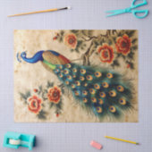 Floral Peacock Decoupage Seidenpapier (Basteln)