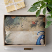 Floral Peacock Decoupage Seidenpapier (Geschenk)