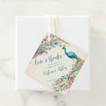 Floral Peacock Engagement Party favorisiert Gesche