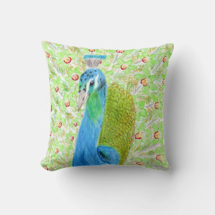 Floral Peacock Kissen