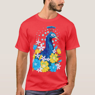 Floral Peacock T-Shirt