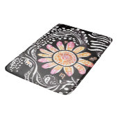 Floral Pearls AI art Badematte (Schrägansicht)