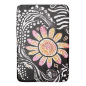 Floral Pearls AI art Badematte (Vorderseite Vertikal)