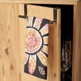 Floral Pearls AI Art Kitchen Handtücher