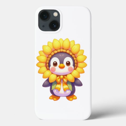 Floral Penguin Delight Case-Mate iPhone Hülle (Rückseite)