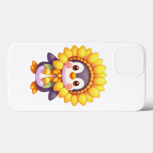 Floral Penguin Delight Case-Mate iPhone Hülle (Rückseite (Horizontal))
