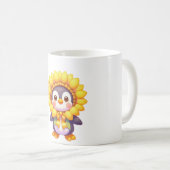 Floral Penguin Delight Kaffeetasse (VorderseiteRechts)