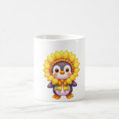 Floral Penguin Delight Kaffeetasse (Mittel)