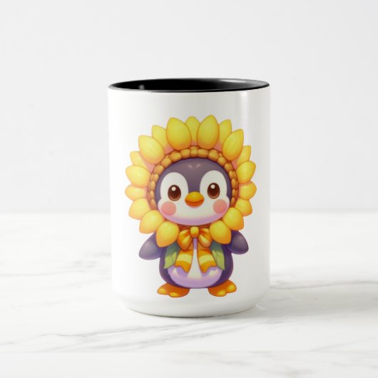 Floral Penguin Delight Tasse (Zentrum)