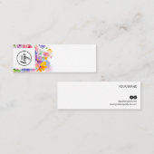 Floral Perfume Tester Mini Visitenkarte (Vorne/Hinten)