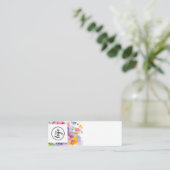 Floral Perfume Tester Mini Visitenkarte (Stehend Vorderseite)