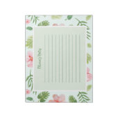 Floral Personal Notes Notizblock (Rotiert)