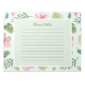 Floral Personal Notes Notizblock (Vorderseite)