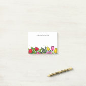 Floral Personal Notes Post-it Klebezettel (Auf Schreibtisch)