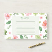 Floral Personal Notes Post-it Klebezettel (Auf Schreibtisch)