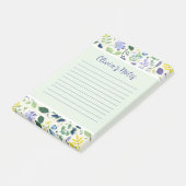 Floral Personal Notes Post-it Klebezettel (angewinkelt)