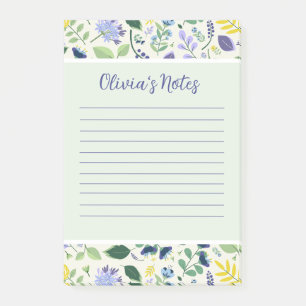 Floral Personal Notes Post-it Klebezettel