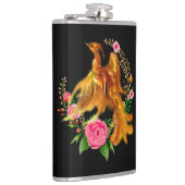 Floral Phoenix steigt aus der fantasievollen Asche Flachmann (Rechts)