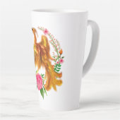 Floral Phoenix steigt aus der fantasievollen Asche Milchtasse (Rechte Ecke)