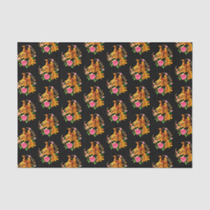 Floral Phoenix steigt aus der fantasievollen Asche Seidenpapier