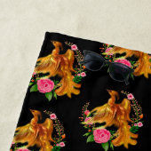 Floral Phoenix steigt aus der fantasievollen Asche Strandtuch (Beispiel)