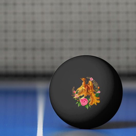 Floral Phoenix steigt aus der fantasievollen Asche Tischtennisball (Netto)