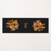 Floral Phoenix steigt aus der fantasievollen Asche Yogamatte (Vorderseite (Horizontal))