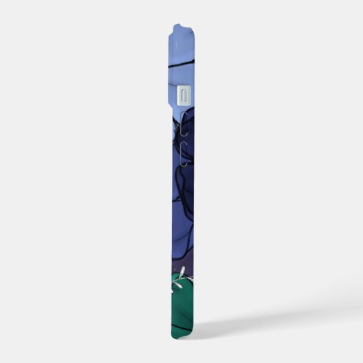 Floral Phone Case iPhone 15 Hülle (Linke Seite)